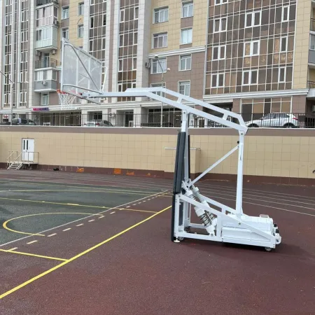 Баскетбольная стойка мобильная складная на пружинах вынос 2,25 м c противовесом ZAVODSPORTA за 530&nbsp;660 ₽ купить в Челябинске