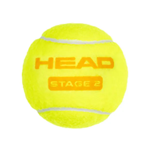 Мяч теннисный детский HEAD Stage 2 Orange, 578423,уп.3 шт, фетр,нат.резина,желто-оранжевый за 836.40 ₽ в Челябинске