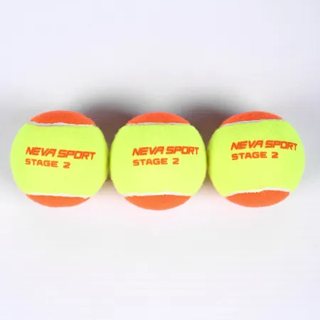 Мяч теннисный детский NS Orange, 5021005, уп.3 шт, резина, шерть, нейлон, желто-оранжевый за 613.70 ₽ купить в Челябинске